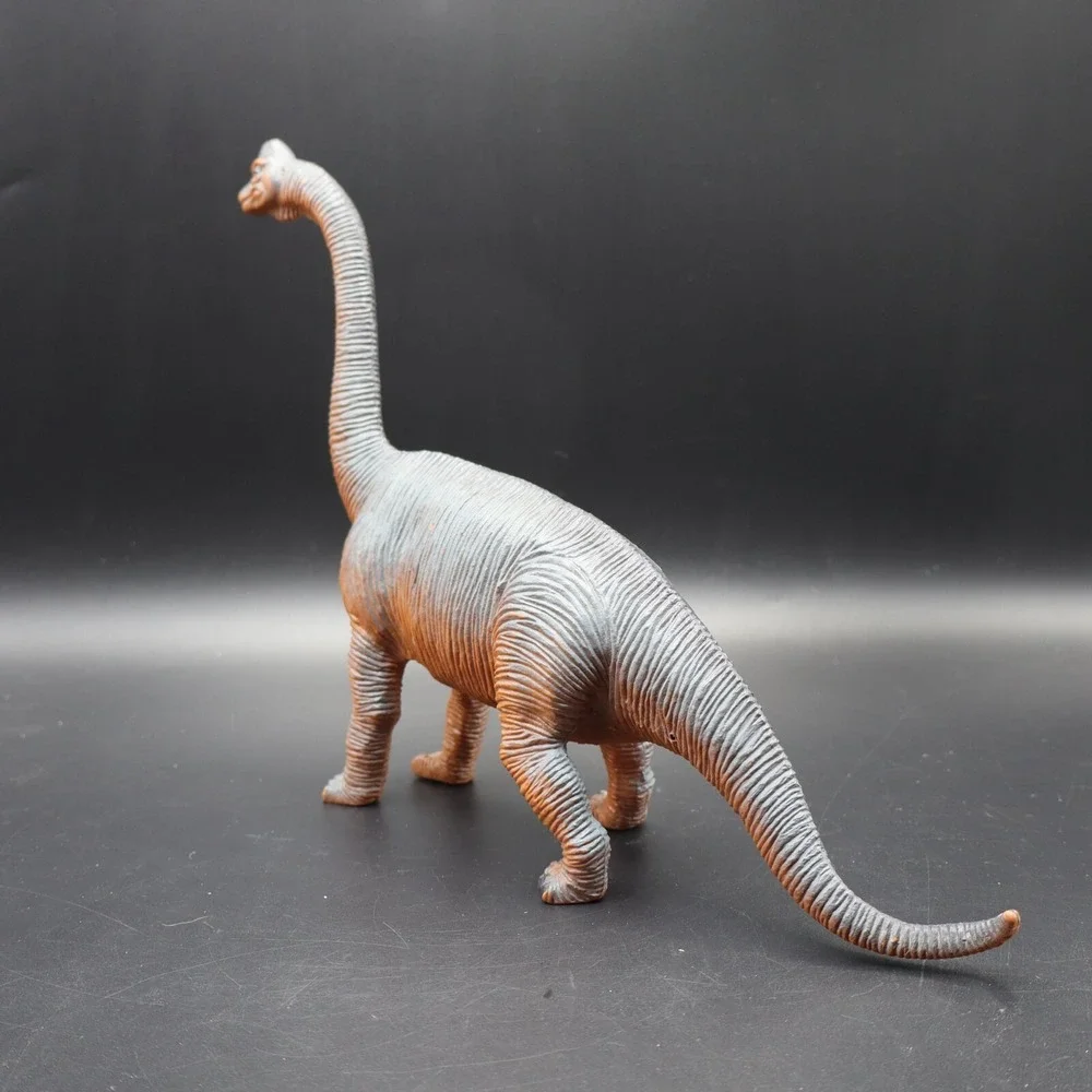 Vintage Imperial Toys Brown and Grey Brachiosaurus Dinosaur Figure
